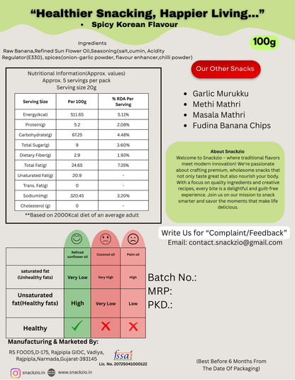 Spicy Korean Banana Chips