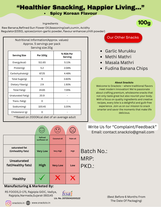 Spicy Korean Banana Chips