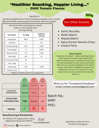 Chili Tomato Banana Chips