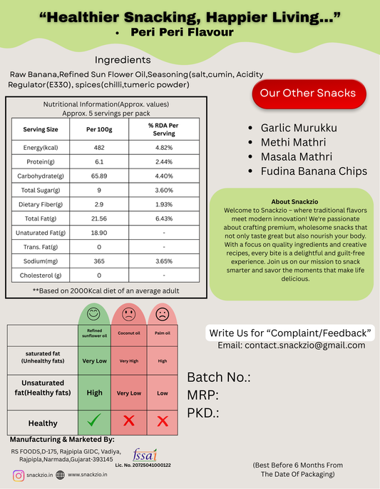 Peri Peri Banana Chips