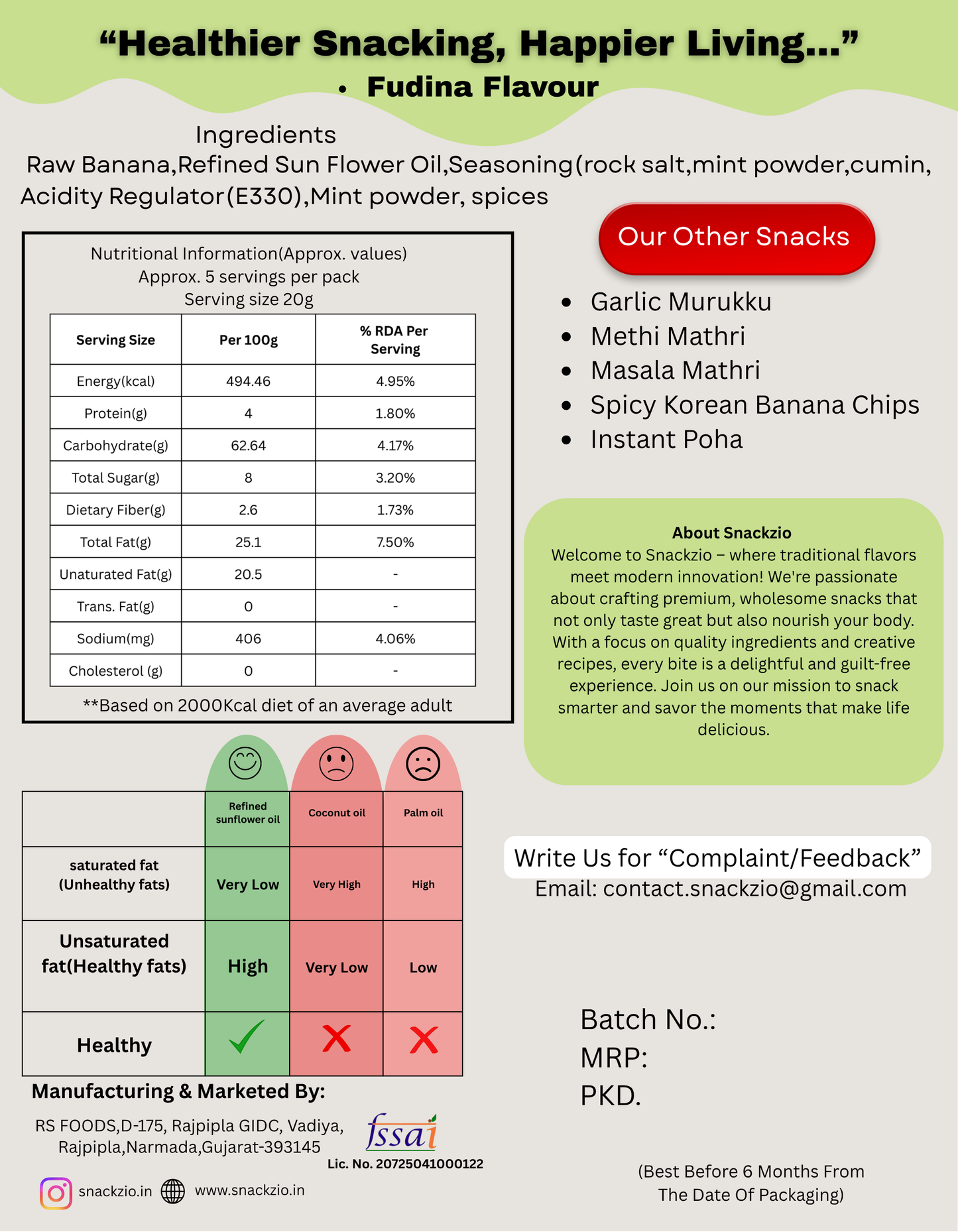 Fudina  Banana Chips